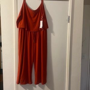 Burnt orange flare leg jumper 2xl